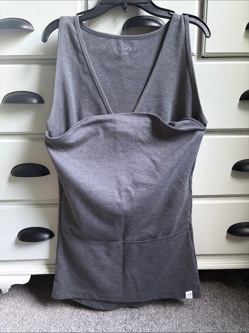 Women's Gray Nursing/Baby Wearing Tank Top
